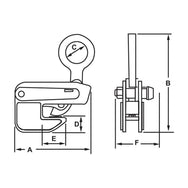 Abrazadera para vigas horizontales Camlok™ TTG: las abrazaderas para vigas horizontales Camlok TTG están diseñadas para levantar y transportar vigas de acero estructural en posición horizontal. Estos productos están equipados con un bloqueo de seguridad accionado por resorte Camlok para mayor tranquilidad y seguridad. – Ahora disponible en MTN Shop US. - imagen 2