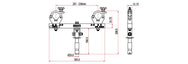 Adaptador de armazón giratorio sólido Doughty (aluminio). Suministrado por MTN Shop UE - imagen 2