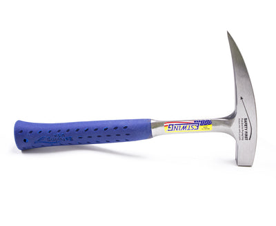 Estwing 22oz. Martillo para picar rocas de acero sólido: el martillo para picar rocas Estwing está hecho de acero sólido y forjado en una sola pieza. El agarre reductor de impactos reduce el impacto hasta en un 70%. Diseño de martillo de una sola púa. Fabricado en EE. UU.: ahora disponible en MTN Shop US.