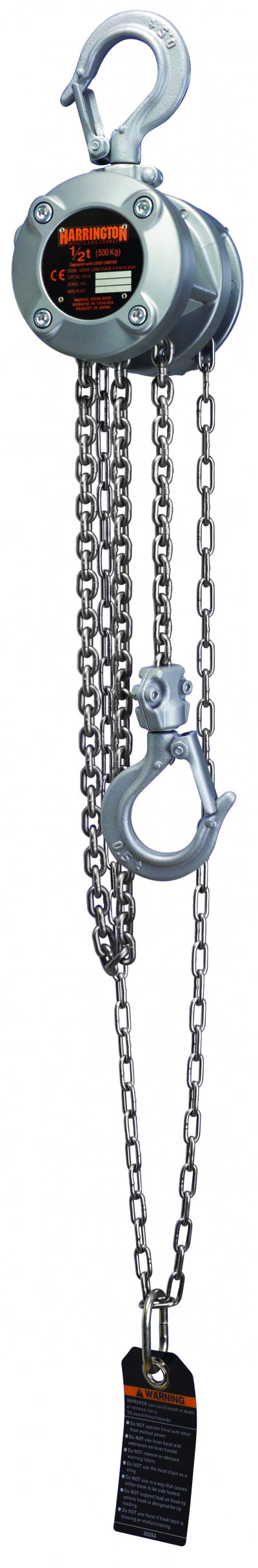 Harrington Hoist: CX Hand Chain Hoists 1⁄4 and 1⁄2