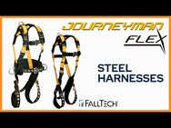 Arnés de cuerpo completo sin cinturón Journeyman Flex® Steel 1D estándar, ajuste de pierna con hebilla de lengüeta - imagen 2