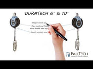SRL DuraTech® Web de 10' con gancho de barra de refuerzo de acero, incluye mosquetón de anclaje de acero - imagen 2