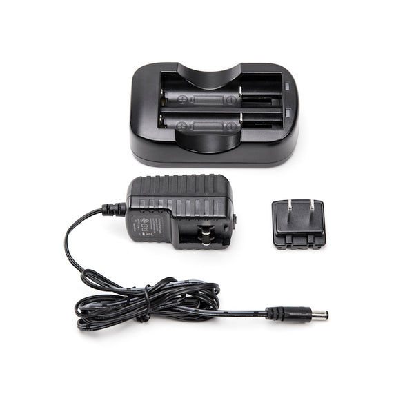 Illumagear Battery Charger– Illumagear’s 2-Battery Charger is capable of charging up to 2 rechargeable 18650 Lithium-Ion batteries that are compatible with The Halo from a standard electrical outlet. – Now available at MTN Shop US.