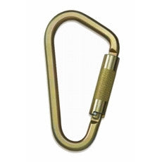 Mosquetón ProPlus Twist Lock: gancho de aluminio para andamio con bloqueo automático; Apertura de puerta de 2"; Se adapta a listones de tubería y cables de armadura estándar; Peso: 0,85 libras; Cumple con ANSI-Z359.12: ahora disponible en MTN Shop EE. UU.