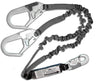 ProPlus Shock Absorbing Lanyard Dual Leg - Oversized Hook
