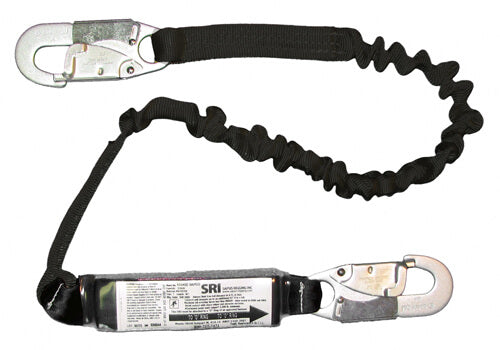 ProPlus Shock Absorbing Lanyard with Locking Hook– A single 6' leg shock absorbing web lanyard. 2 options: A) 2 standard hooks; B) 1 standard hook and 1 oversized hook. – Now available at MTN Shop US.