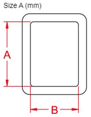 Dimensiones del anillo cuadrado Kong - imagen 2