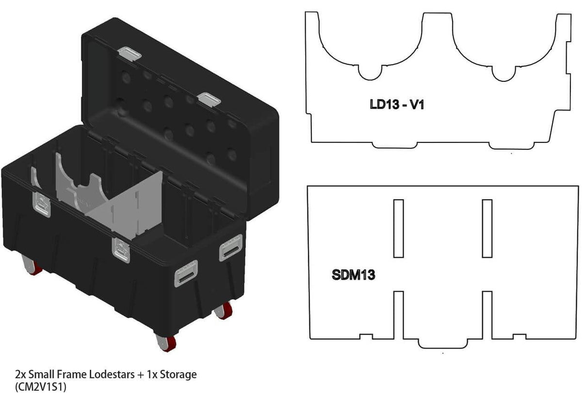 Paquete de insertos grandes BOX de Mountain Productions: MTN BOX: el paquete de insertos LG de la serie Spektrum crea 3 compartimentos de almacenamiento grandes para almacenamiento de herramientas, hardware de aparejo, protección contra caídas, equipo de construcción y más. – Ahora disponible en MTN Shop US. - imagen 8