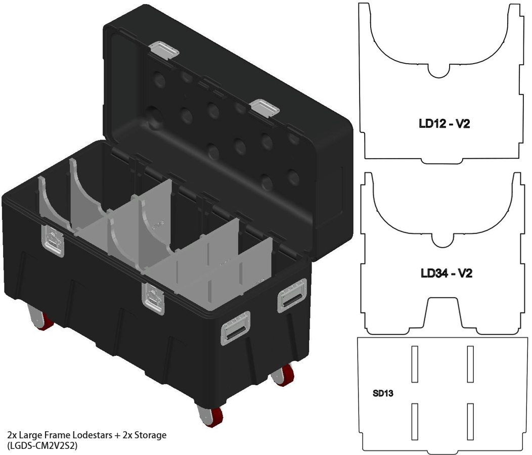 Paquete de insertos grandes BOX de Mountain Productions: MTN BOX: el paquete de insertos LG de la serie Spektrum crea 3 compartimentos de almacenamiento grandes para almacenamiento de herramientas, hardware de aparejo, protección contra caídas, equipo de construcción y más. – Ahora disponible en MTN Shop US. - imagen 7