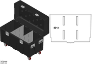 Paquete de insertos grandes BOX de Mountain Productions: MTN BOX: el paquete de insertos LG de la serie Spektrum crea 3 compartimentos de almacenamiento grandes para almacenamiento de herramientas, hardware de aparejo, protección contra caídas, equipo de construcción y más. – Ahora disponible en MTN Shop US. - imagen 3