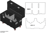 Paquete de insertos grandes BOX de Mountain Productions: MTN BOX: el paquete de insertos LG de la serie Spektrum crea 3 compartimentos de almacenamiento grandes para almacenamiento de herramientas, hardware de aparejo, protección contra caídas, equipo de construcción y más. – Ahora disponible en MTN Shop US. - imagen 4