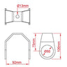 Doughty Grid Hanger - Fits ⌀2'' Pipe/Barrel