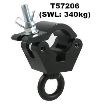 Abrazadera de ojo Doughty de 1,9''-2'' de diámetro (SWL: 750 lbs; negra) - MTN Shop  - imagen 2