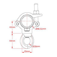 Abrazadera de ojo Doughty liviana - ⌀1.9'' - 2'' - Especificaciones - Tienda MTN - imagen 4