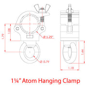 Abrazadera Doughty Eye: Abrazadera colgante Atom de 1,25'' - Tienda MTN - imagen 4