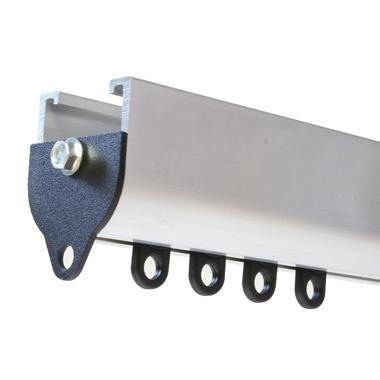 Doughty Rail - End Stop– The End Stop is a plate used to end Doughty rail. Secured in place with a self tapping screw (included), it features a hole for the curtain to be attached. – Now available at MTN Shop US.