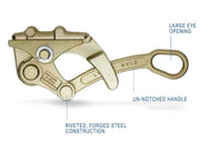 Agarre de alambre CM Lineman - Modelo estándar: correas extra grandes de calidad superior con diseño de carcasa de placa lateral doble. Retención de carga positiva en todos los ambientes. – Ahora disponible en MTN Shop US. - imagen 2